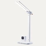 TD® Lampe de table à double tête USB protection des yeux lumière blanche bureau étudiant fourniture scolaire chambre décoration blan
