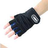 Gants Long Poignet Demi Doigt Gants de Fitness Équipement d'haltères Gants d'haltérophilie Sports de plein Gants de cyclisme