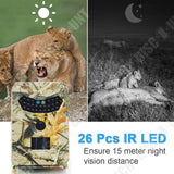 TD® meilleur Camera de Chasse HD Extérieure Vision Nocturne 12 MP 120°/ Grand Angle Étanche à Surveillance Infrarouge et Induction