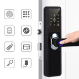 TD® Chambre chambre porte en bois serrure d'empreinte digitale bureau hôtel appartement serrure intelligente serrure électronique