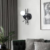 TD® Lampe Murale Moderne - Créatif et Simple - Noir  E27 Créatifs Applique Murale Rétro Vintage