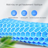 TD® Nid d'abeille gel oeuf coussin bureau respirant refroidissement été sédentaire silicone glace refroidissement tampon épaississem