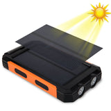 TD® 20000mAh Chargeur Batterie Externe Solaire 2-Port USB avec Dual LED Lampe Rechargement périphériques batterie portable