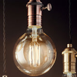 TD® Ampoule ，E27 à visser ，8W  220V， Ambre sarcelle，Décoration lumineuse，Ampoules électriques à l'ancienne， Ampoule décorative vinta