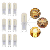 TD® 10pcs Ampoule LED halogène Blanc chaud éclairage lumière incandescence verre puissance lumineuse petit
