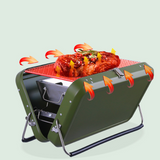 TD® Barbecue poêle barbecue domestique grill extérieur barbecue poêle portable pliant équipement de camping charbon de bois petit