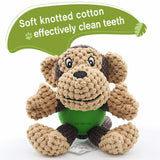 TD® Jouet Chiot Peluche Jouet Chien Interactif Couineur pour Nettoyer des Dents en Caoutchouc, Jouet a Macher Resistant pour Petits