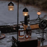 TD® Lampes de camping en plein air camping rétro lampes de tente portables éclairage LED lampes suspendues réglables à trois vitesse