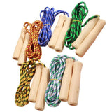TD® 10 pcs Durable Poignée En Bois Corde À Sauter Pratique Sports Fitness pour Enfant La Maison Jouer Plein Air  CORDE A SAUTER