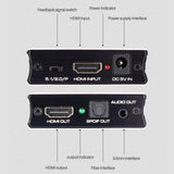 TD® Séparateur audio HDMI 4K60PS5 vers fibre optique 5.1 séparateur de casque audio 3.5 connecté à l'amplificateur de puissance audi