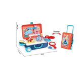 TD® Valise de maquillage interactive parent-enfant fille, sèche-cheveux à ongles, jouets de boîte de chariot, cadeaux de vacances