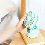 INN® Ventilateur secouant la tête modèle petit ventilateur USB ventilateur de table de bureau charge Portable Mini portable pliant
