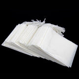 TD® Lot de 100 Sachets Jetables Thé Vide avec Fil Papier Filtre Étanche Eco-responsable Commerce Fait Maison Écologique Professionne