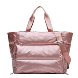 TD® Sac de voyage sac de fitness sac de sport séparation humide et sec natation étanche yoga bandoulière portable poches roses