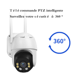 INN® Caméra de surveillance sans fil complète Netcom Caméra solaire extérieure de moniteur de réseau HD 4G