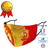 TD® Masque tissu lavable soie de glace en plein air antipoussière mince respirable imprimé sportive à la mode cadeaux Noël