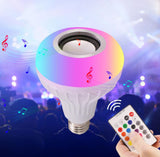 TD® Ampoule Haut parleur enceinte E27 bluetooth connectée intelligente coloré LED contrôle éclairage maison changement couleur lampe