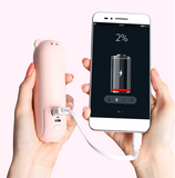 INN® Petit ventilateur pliant Portable chargeant petit mini étudiant ventilateur électrique de dessin animé silencieux