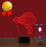 TD® 3D Lampe Illusion Optique Led Veilleuse 3D Perceuse Électrique Lampe 7 Couleur Led Veilleuses Pour Enfants Touch Led Usb Table L