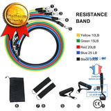 TD® Accessoires Fitness - Musculation,Nouvelles bandes de résistance de forme physique chaude bande de résistance poignées - Type 1