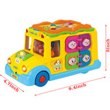 TD® Jouet d'autobus scolaire de musique électrique Version anglaise multifonctionnelle jouet de danse interactif éducatif pour enfan