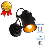 TD® Applique Lampes a LED de style de loft rustique americain retro Applique industrielle vintage en fer pour eclairage de Bar Cafe