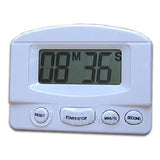 TD® Minuteur Electronique Digital Numérique de Cuisine / Compteur à Rebours LCD Alarme/  Multifonctionnel Blanc