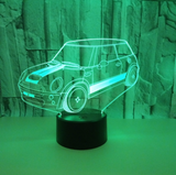 TD® Petite lampe de table Car 3D