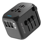 TD® Global Travel Multifunction Charger Type C Socket 3USB Converter avec indicateur Portable Plug Rubik's Cube Universal