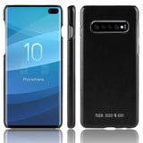 TD® Samsung Galaxy S10+ coque de téléphone motif litchi rétro coque de téléphone coque de protection en cuir coque de téléphone