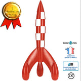 Jouet modèle de fusée modèle de figurine en résine modèle de jouet coloré figurine jouet modèle de fusée rouge figurine en ma