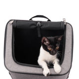TD® Sac à dos pour animaux de compagnie sac à dos en tissu Oxford respirant sac de transport fournitures pour animaux de compagnie