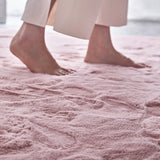 TD® Tapis de salon ou chambre - Microfibre extra doux - 80 x 180 cm - Rose
