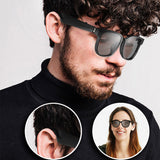 TD® Lunettes de soleil intelligentes La technologie noire peut parler pour écouter de la musique Lunettes audio Bluetooth