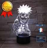 TD® Naruto en forme de veilleuse 3D pour garçon LED 7 couleurs tactile lampe de table