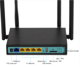 INN® Routeur sans fil 4G LTE déverrouillé avec emplacement pour carte SIM 300 Mbps