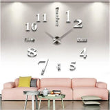 TD® Horloge Murale Dans La Maison Moderne Salon Chambre Décor 3D Design - Accessoire décorative Grande Horloge