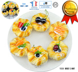 TD® muffin gateaux tartes decoration cupcake realiste fruits nourriture aliments decoratifs tartelette cuisine salle a manger salon