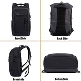 TD® Sac à dos pour ordinateur portable 17,3" Sac à bandoulière étanche avec chargeur USB et port casque pour les voyages d'affaires