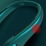 TD® Ventilateur de cou suspendu sans feuilles climatiseur de sport portable paresseux ultra-silencieux vent fort simplicité moderne