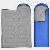 TD® Enveloppe sac de couchage camping en plein air sac de couchage épaissi adulte creux coton respirant pliable tente à capuche