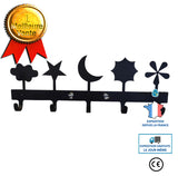 Crochet vêtements crochet motif créatif rangée crochet derrière la porte cintre de rangement porte-manteau étagère dessin ani