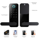 TD® Serrure intelligente empreinte digitale serrure de mot de passe maison anti-vol porte en bois bureau appartement APP serrure