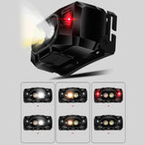 TD® Éclairage LED trois sources lumineuses avertissement extérieur phare à induction lumière forte charge phare course monté sur la