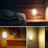 TD®  LED Lampe de Nuit Murale Automatiqu avec Capteur Crépusculaire Eclairage pour Chambre de Bébé Salon Garage et