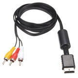 TD® Câble AV pour consoles de jeux ps1/ps2/ps3 connectique filaire 3 entrées pour connecter liaisons filaires affichage multimédias