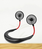 INN® Petit ventilateur suspendu cou extérieur USB mini portable étudiant dortoir rechargeable ventilateur de direction du vent régla