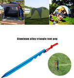TD® Lot de 4 pièces de 18 cm Piquets de tente/ Épaisse chevilles de camping accessoires de tente en alliage ajustées Bleu