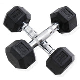 TD® Haltère Hexagonal Hommes et Femmes Gym Ménage 2,5 kg Équipement pour Haltère de Placage Muscle Bras -noir