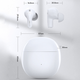 TD® Casque Bluetooth 5.3TWS avec annulation active du bruit en fer à anneau HiFi Air2